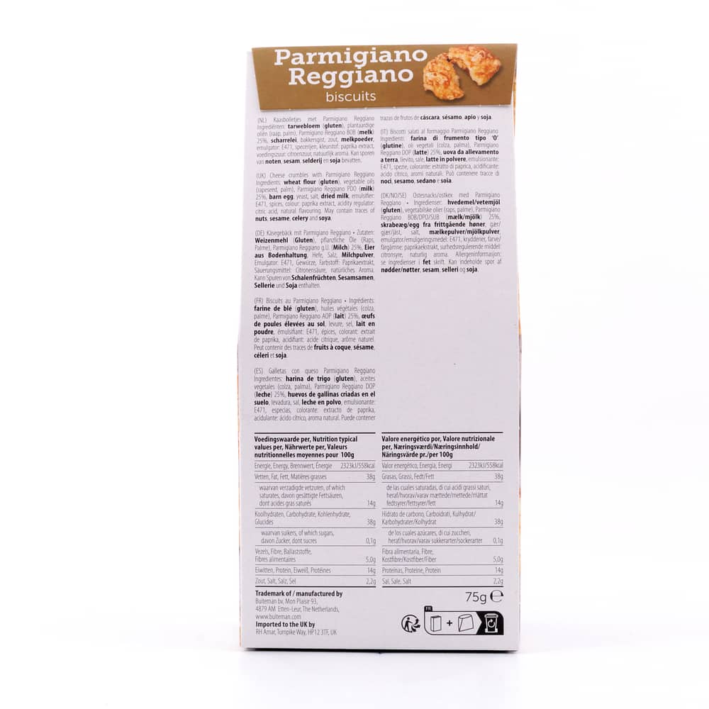 Buiteman Parmigiano Reggiano Käsegebäck 75 Gramm Produktbild