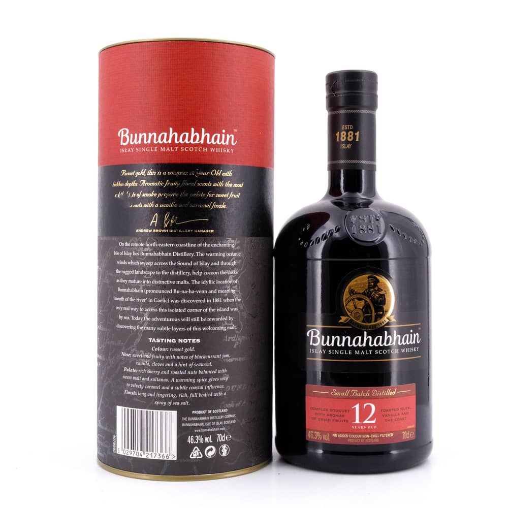 Bunnahabhain 12 Jahre Un-Chillfiltered Small Batch 0,70 Liter/ 46.3% vol Produktbild