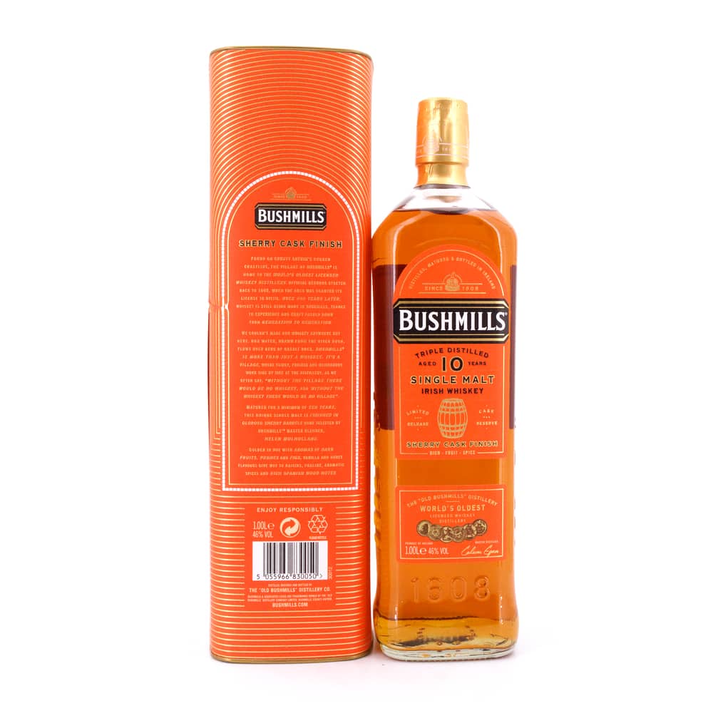 Bushmills 10 Jahre Sherry Cask Finish Literflasche 1 Liter/ 46.0% vol Produktbild