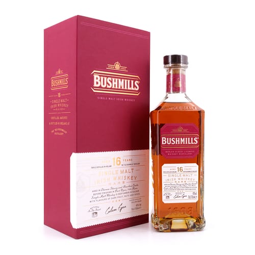 Bushmills 16 Jahre Single Malt Three Woods 0,70 Liter/ 40.0% vol Produktbild