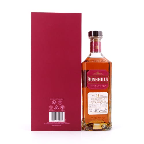Bushmills 16 Jahre Single Malt Three Woods 0,70 Liter/ 40.0% vol Produktbild