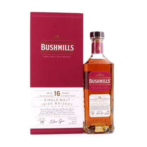 Bushmills 16 Jahre Single Malt Three Woods 0,70 Liter/ 40.0% vol Produktbild