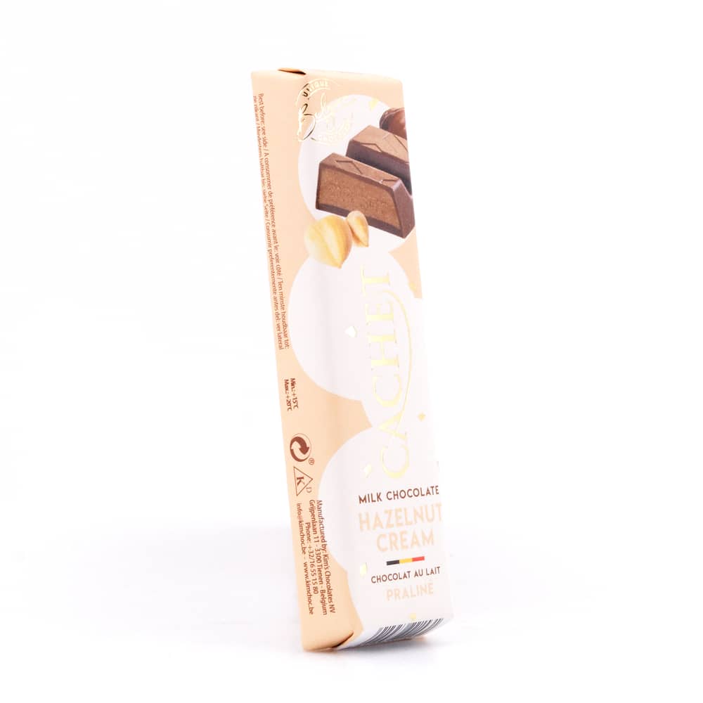 Cachet Milk Chocolate Hazelnut Cream Riegel Vollmilchschokolade gefüllt mit Haselnusscreme 47 Gramm Produktbild