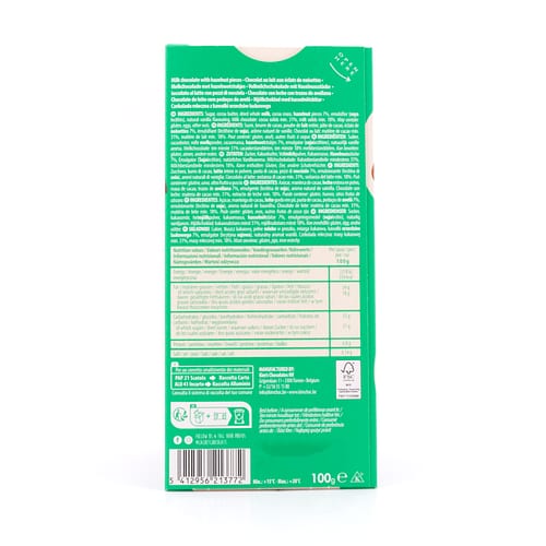 Cachet Milk Chocolate Hazelnut Vollmilchschokolade mit Haselnussstücke 100 Gramm Produktbild