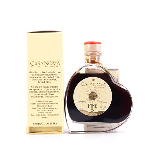 Casanova Aceto Balsamico di Modena I.G.P. Herzflasche 0,050 Liter Produktbild