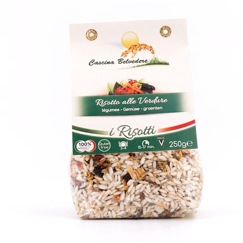 Cascina Belvedere Risotto mit Gemüse 250 Gramm Produktbild