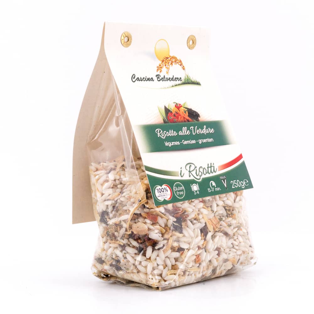 Cascina Belvedere Risotto mit Gemüse 250 Gramm Produktbild