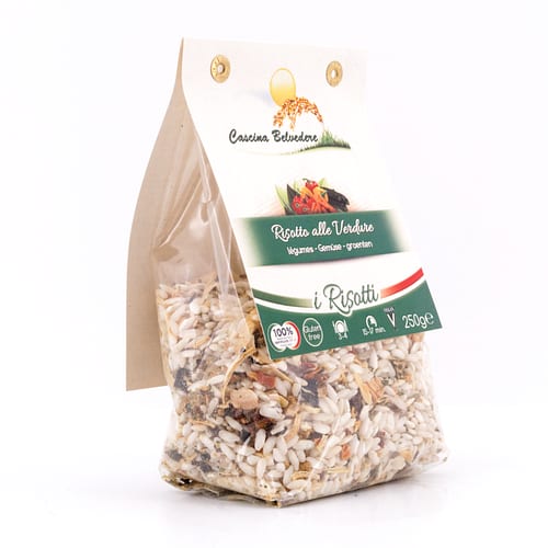 Cascina Belvedere Risotto mit Gemüse 250 Gramm Produktbild