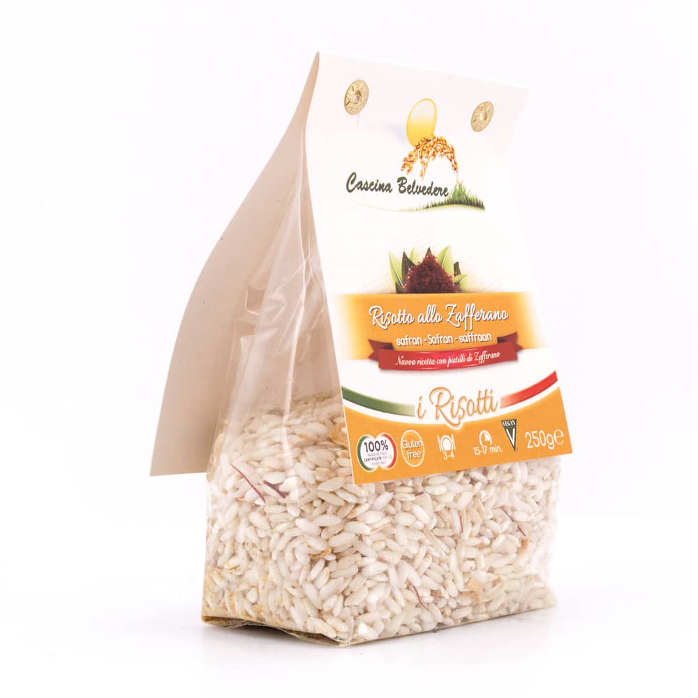 Cascina Belvedere Risotto mit Safran 250 Gramm Produktbild