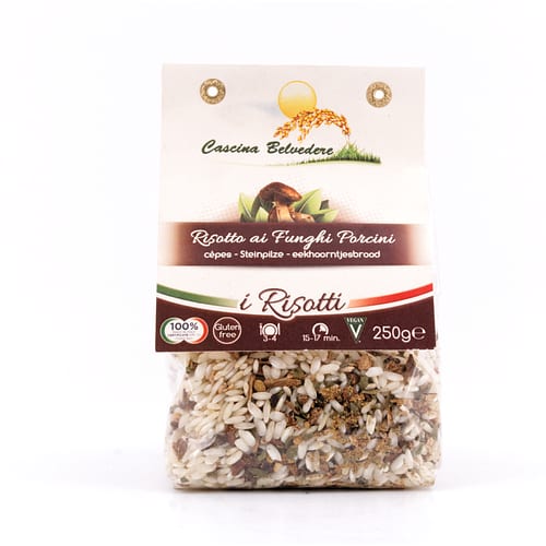 Cascina Belvedere Risotto mit Steinpilzen 250 Gramm Produktbild