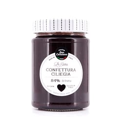 Cascina San Cassiano Confettura Ciliegia Schwarzkirsche Konfitüre 84% Fruchtanteil Produktbild