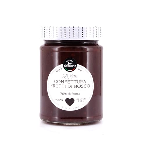 Cascina San Cassiano Confettura Frutti Di Bosco Waldbeeren Konfitüre 340 Gramm Produktbild