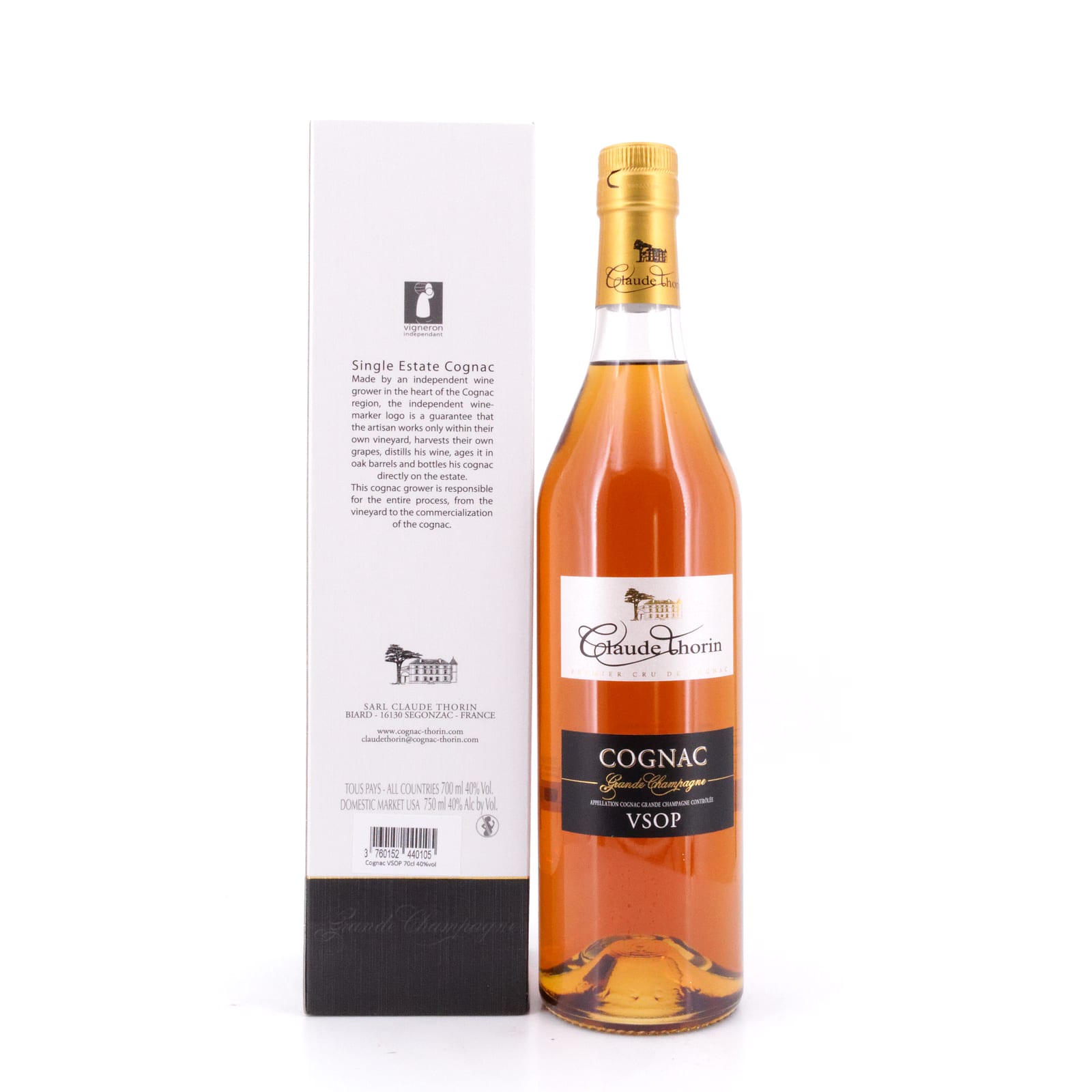 Claude Thorin Cognac Grande Champagne VSOP 0,70 Liter/ 40.0% vol