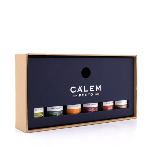 Cálem Minaturenset aus Tawny; White Port; Ruby Port; White & Dry; Lagrima & Special Reserve - 6 Stück je 0,05l als Geschenkset 0,30 Liter/ 19.5% vol Produktbild