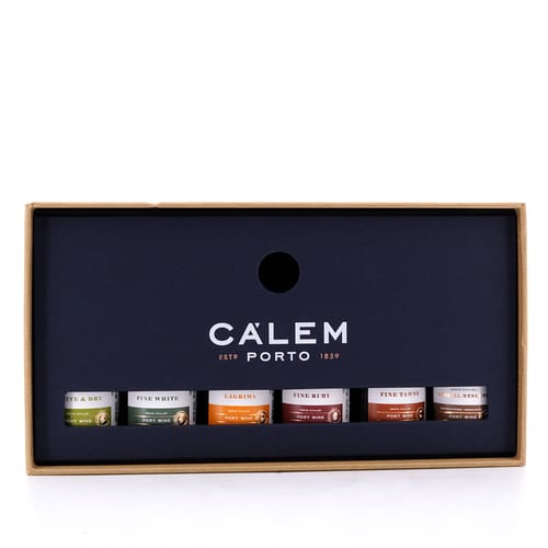 Cálem Minaturenset aus Tawny; White Port; Ruby Port; White & Dry; Lagrima & Special Reserve - 6 Stück je 0,05l als Geschenkset 0,30 Liter/ 19.5% vol Produktbild