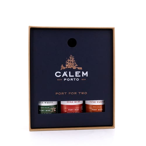 Cálem Port For Two 3 Stck je 0,20l, Ruby Port; Tawny Port & White Port 0,60 Liter/ 20.0% vol Produktbild