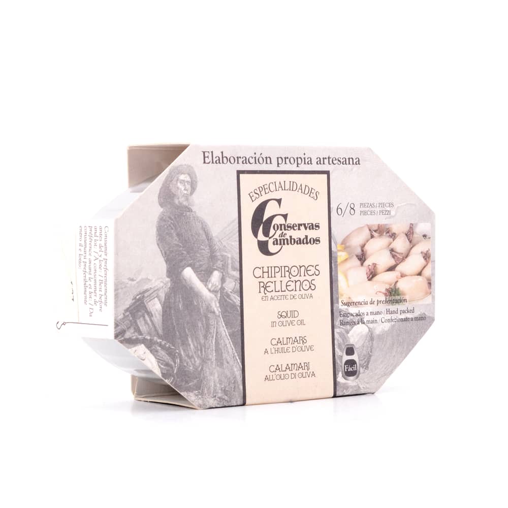 Conservas De Cambados Tintenfisch in Olivenöl 111g 72 Gramm Abtropfgewicht Produktbild