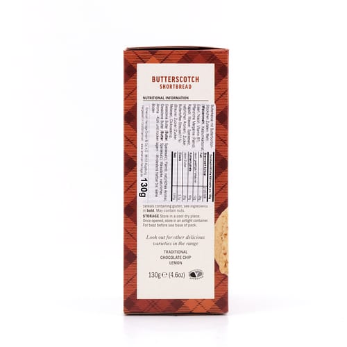 DEAN's Butterscotch Shortbread Rounds 130 Gramm Produktbild