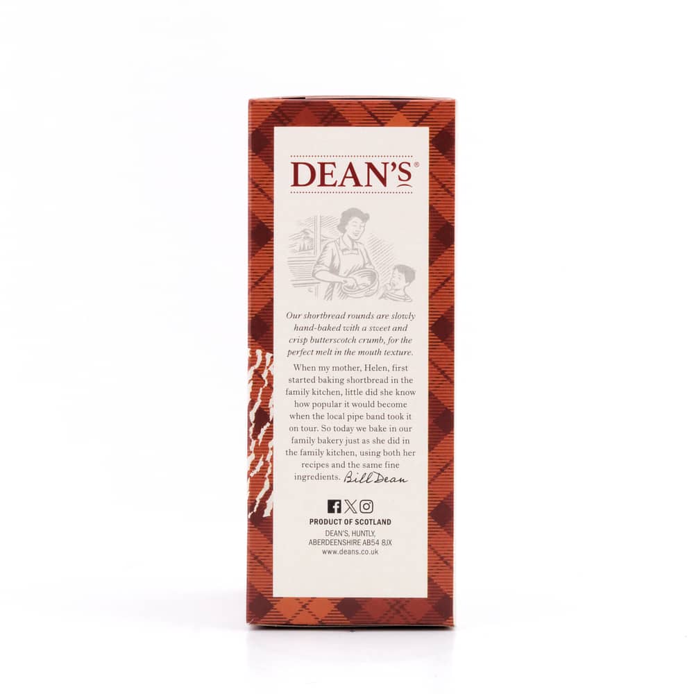 DEAN's Butterscotch Shortbread Rounds 130 Gramm Produktbild