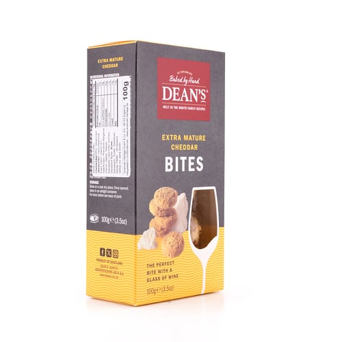 DEAN's Extra Mature Cheddar Bites 100 Gramm Produktbild