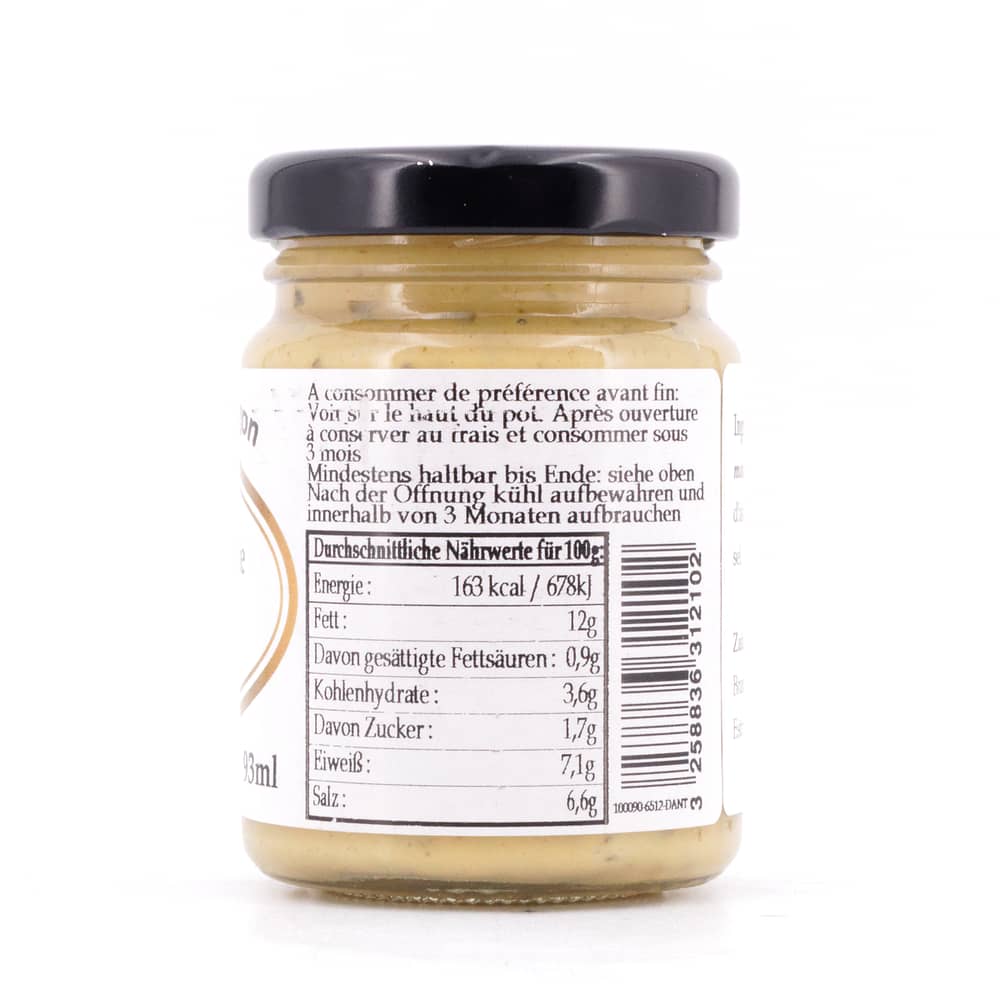 Delouis Fils Moutarde Forte à L´Estragon Senf mit Estragon 100 Gramm Produktbild