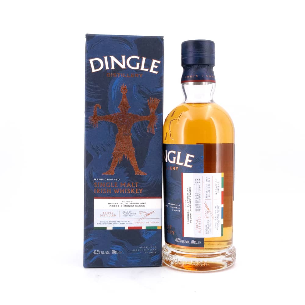 Dingle Single Malt Irish Whiskey Matured In Bourbon And Sherry Casks 0,70 Liter/ 46.5% vol Produktbild
