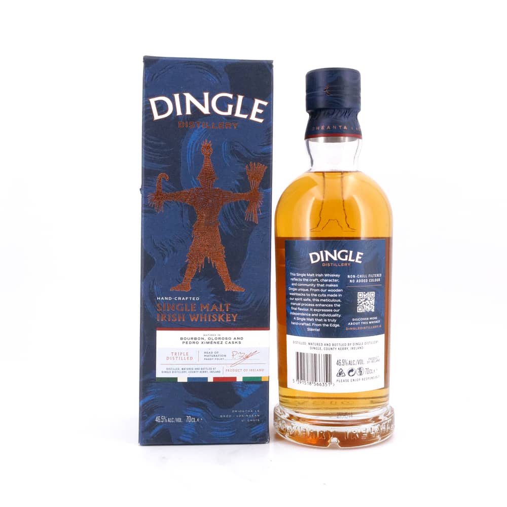 Dingle Single Malt Irish Whiskey Matured In Bourbon And Sherry Casks 0,70 Liter/ 46.5% vol Produktbild