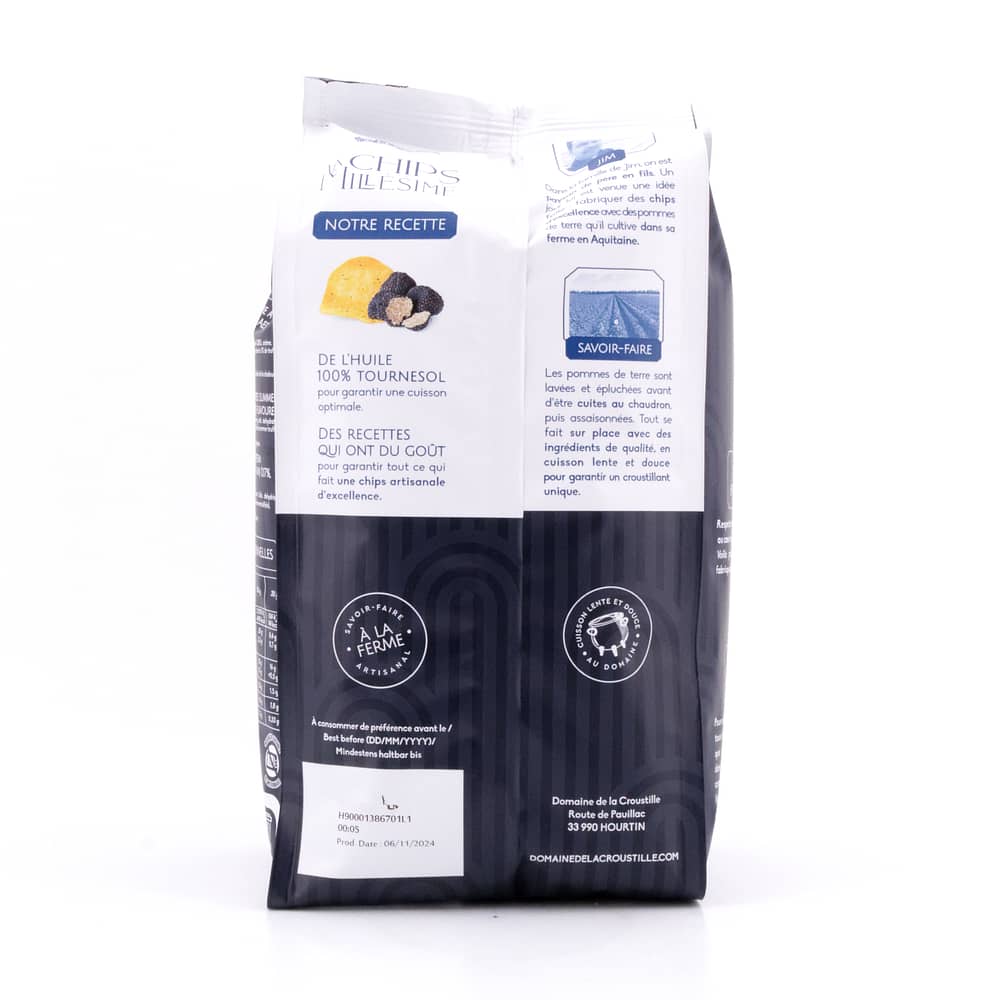 Domaine de la Croustille La Chips Millésime à la Truffe d'été Kartoffelchips mit Sommertrüffel 130 Gramm Produktbild