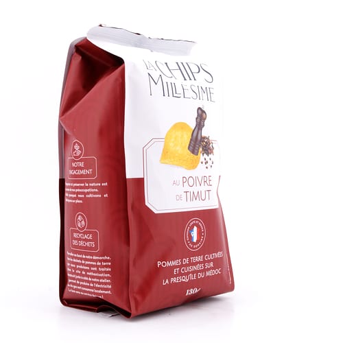 Domaine de la Croustille La Chips Millésime au Poivre de Timut Kartoffelchips mit Timut-Pfeffer-Geschmack 130 Gramm Produktbild