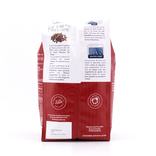 Domaine de la Croustille La Chips Millésime au Poivre de Timut Kartoffelchips mit Timut-Pfeffer-Geschmack 130 Gramm Produktbild
