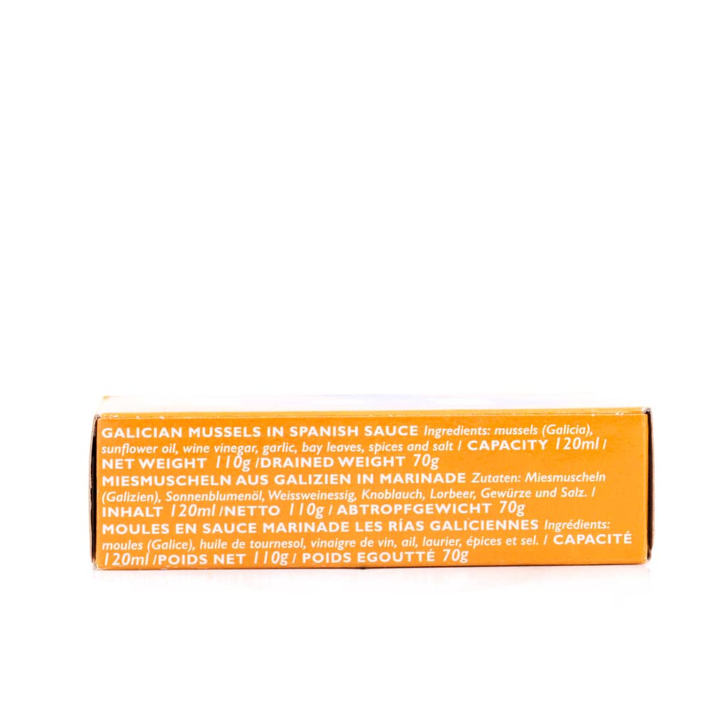 Don Gastronom Miesmuscheln aus Galizien in Marinade 115g 70 Gramm Abtropfgewicht Produktbild
