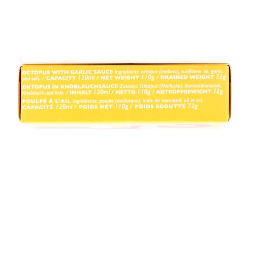 Don Gastronom Oktobus in Knoblauchsauce 115g 72 Gramm Abtropfgewicht Produktbild