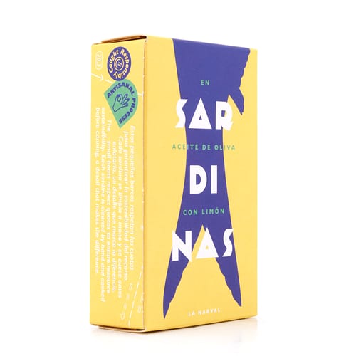 Don Gastronom Sardinen in Olivenöl mit Zitrone 120g 84 Gramm Abtropfgewicht Produktbild