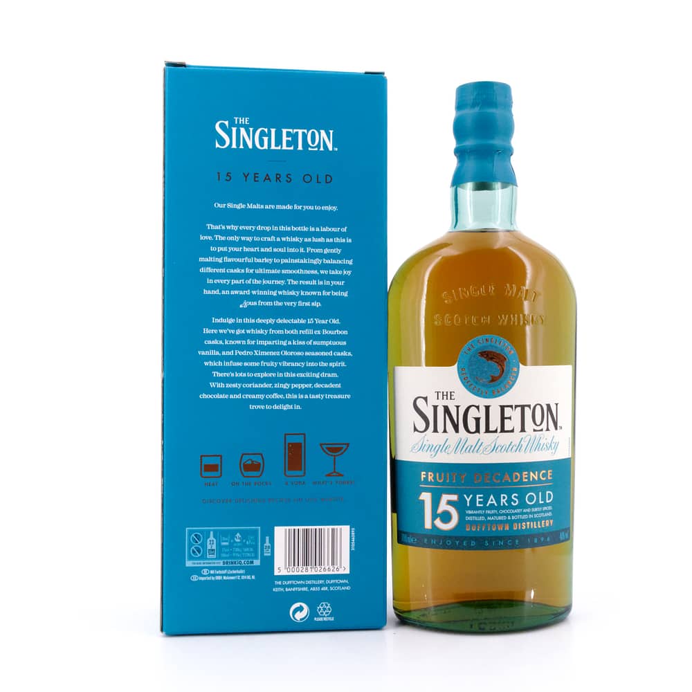 Dufftown 15 Jahre The Singleton of Dufftown 0,70 Liter/ 40.0% vol Produktbild
