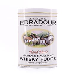 Edradour Whisky Fudge 25 Stück mit Edradour Whisky in Blechdose Produktbild