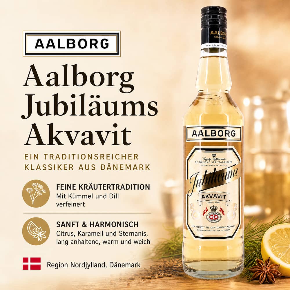 Aalborg Jubiläums Akvavit 0,70 Liter/ 40.0% vol Produktbild