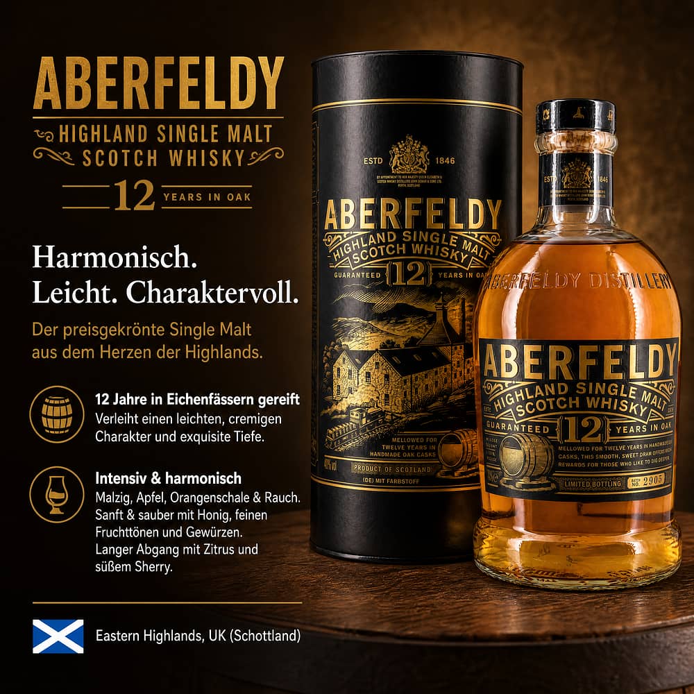 Aberfeldy 12 Jahre 0,70 Liter/ 40.0% vol Produktbild