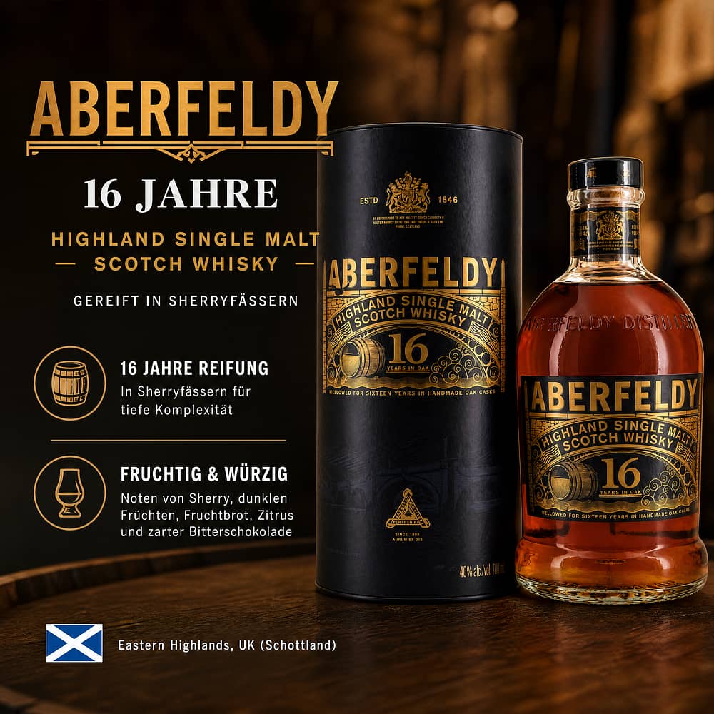 Aberfeldy 16 Jahre 0,70 Liter/ 40.0% vol Produktbild