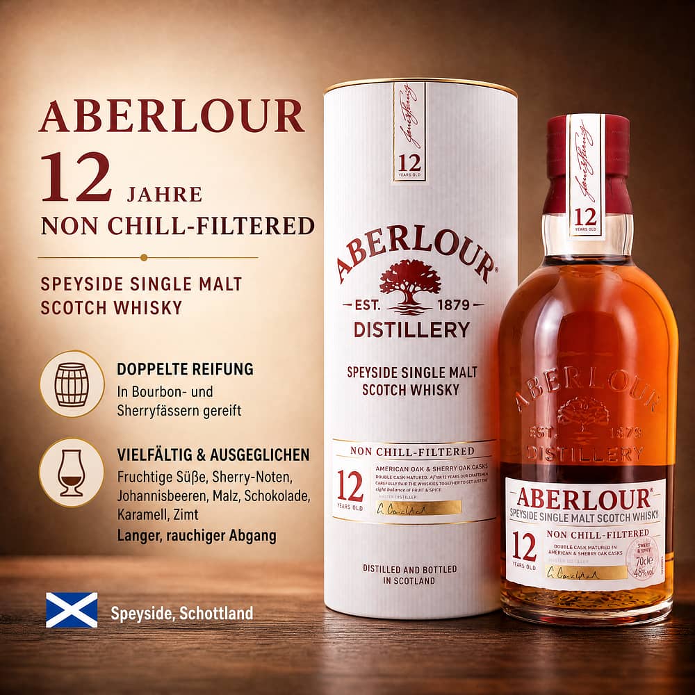 Aberlour 12 Jahre Non Chill-Filtered 0,70 Liter/ 48.0% vol Produktbild