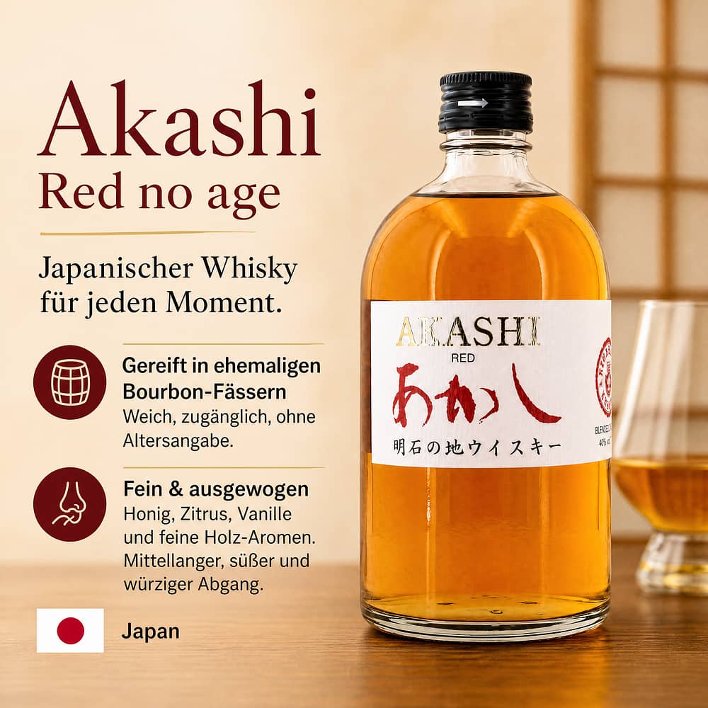 Akashi Red no age 0,50 Liter/ 40.0% vol Produktbild