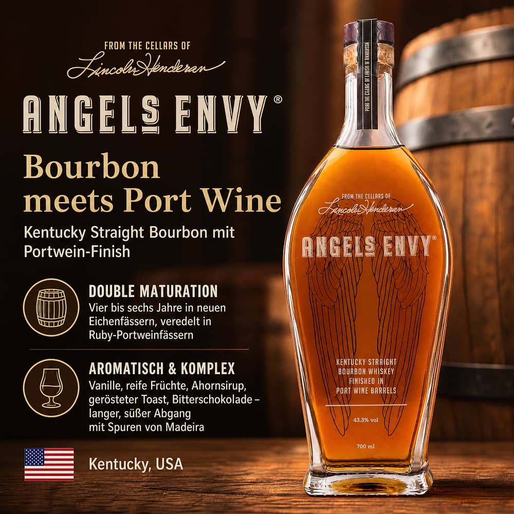Angel's Envy Kentucky Straight Bourbon 0,70 Liter/ 43.3% vol Produktbild