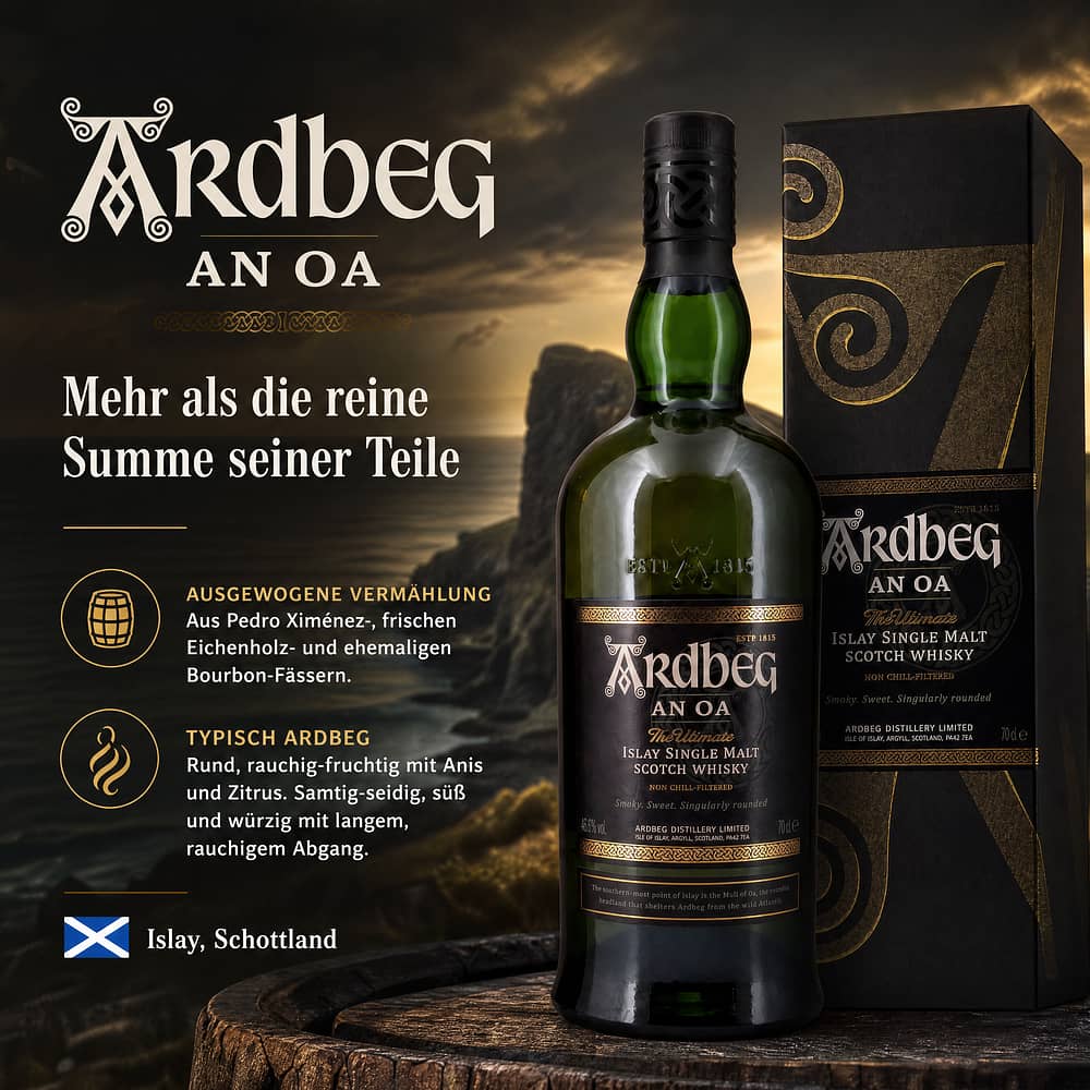 Ardbeg An Oa 0,70 Liter/ 46.6% vol Produktbild