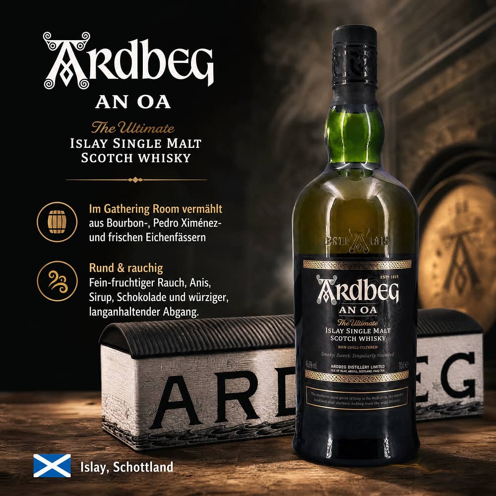 Ardbeg An Oa Warehouse 0,70 Liter/ 46.6% vol Produktbild