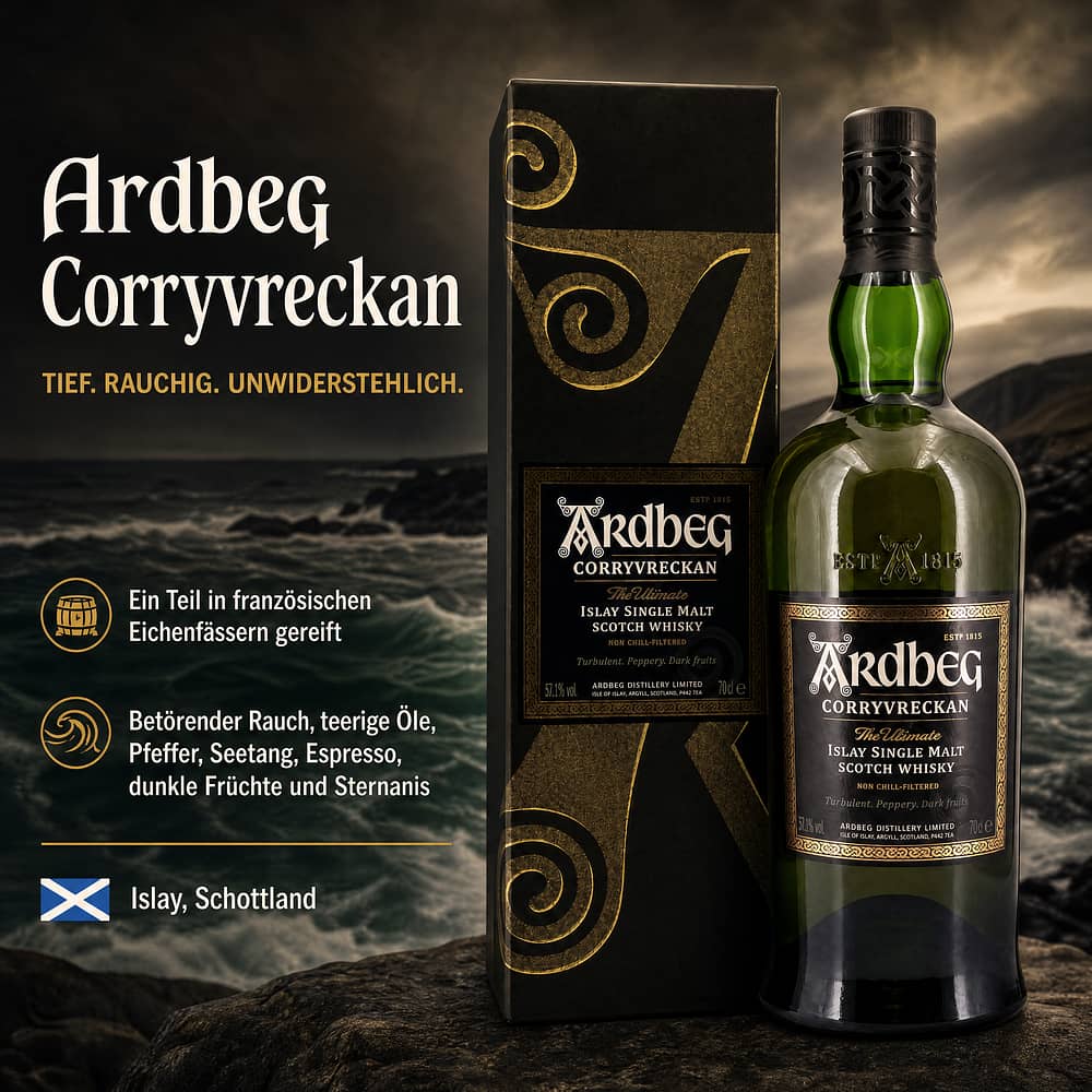 Ardbeg Corryvreckan 0,70 Liter/ 57.1% vol Produktbild