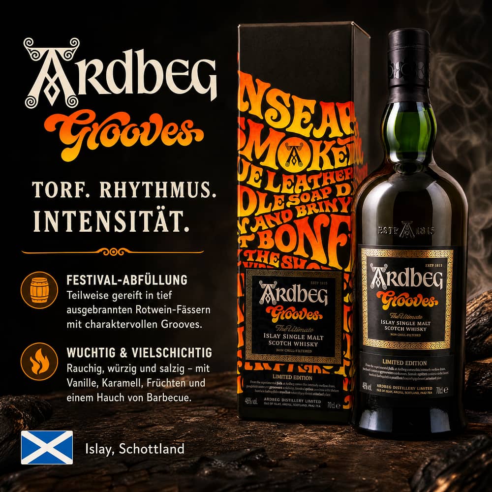 Ardbeg Grooves 0,70 Liter/ 46.0% vol Produktbild