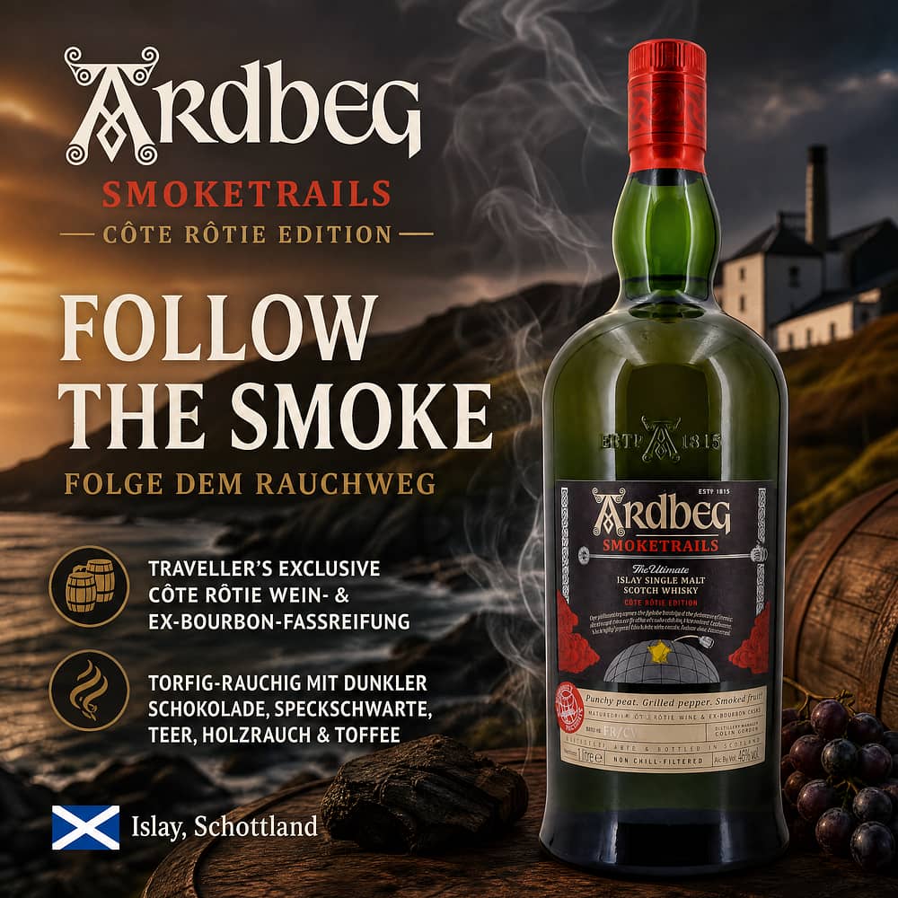 Ardbeg Smoketrails Cote Rotie Edition Literflasche 1 Liter/ 46.0% vol Produktbild