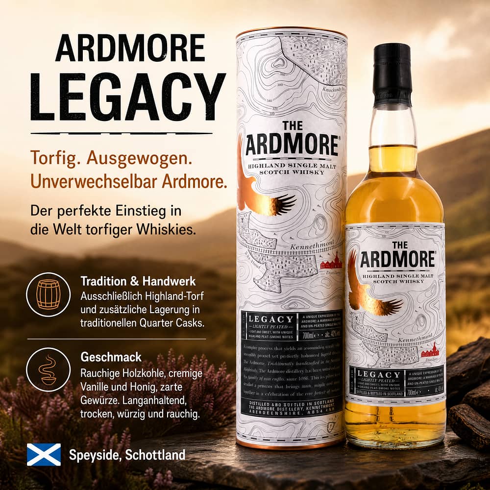Ardmore Legacy 0,70 Liter/ 40.0% vol Produktbild