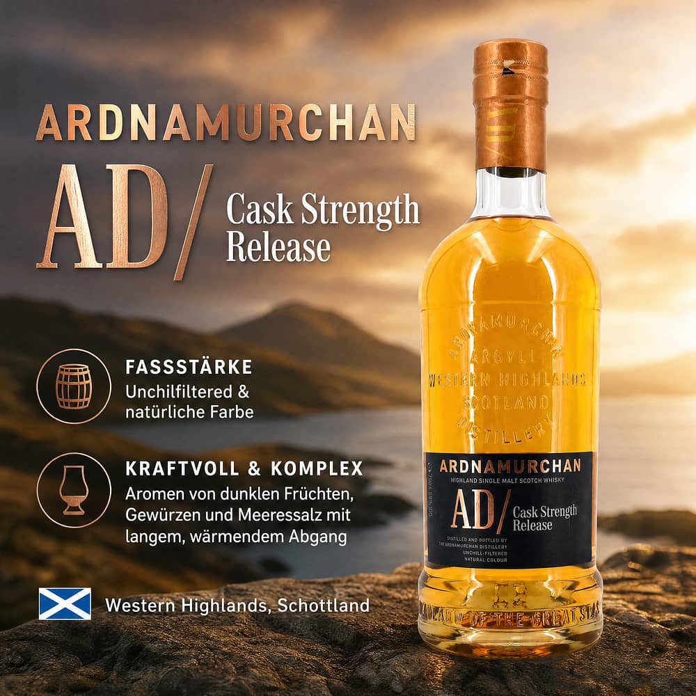 Ardnamurchan AD Cask Strength Release 0,70 Liter/ 58.1% vol Produktbild