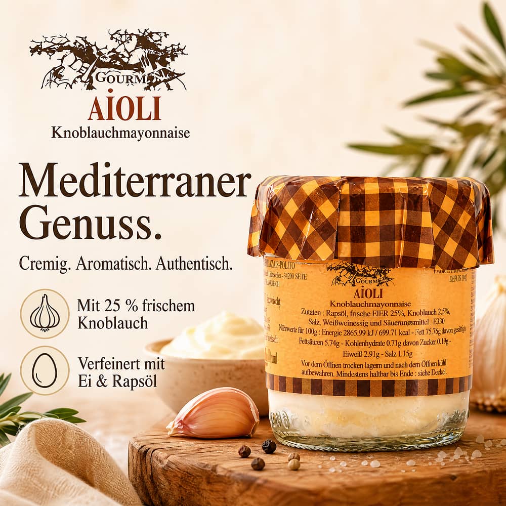 Azaïs-Polito Aioli Knoblauchmayonnaise 85 Gramm Produktbild