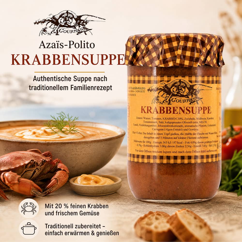 Azaïs-Polito Krabbensuppe 0,720 Liter Produktbild